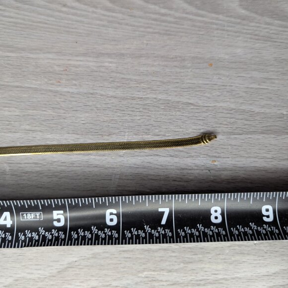 Vintage Milor Italy 14k Gold Herringbone Bracelet 8" w/Lobster Claw Clasp Signed - Picture 11 of 15